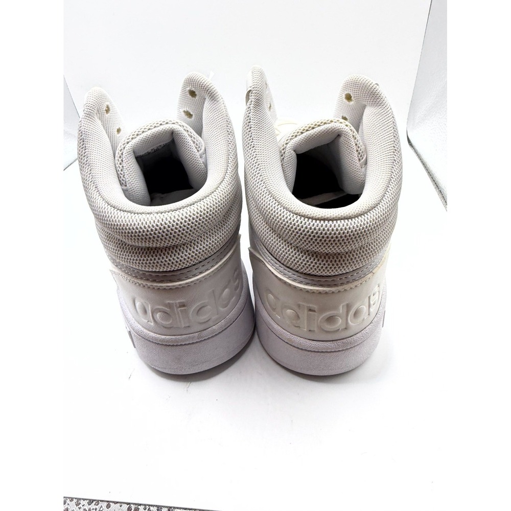 Adidas Hoops 3.0 Mid HP7940 Womens 8.5 Sneaker Cloud White Metal Gray Shoes - Picture 3 of 9